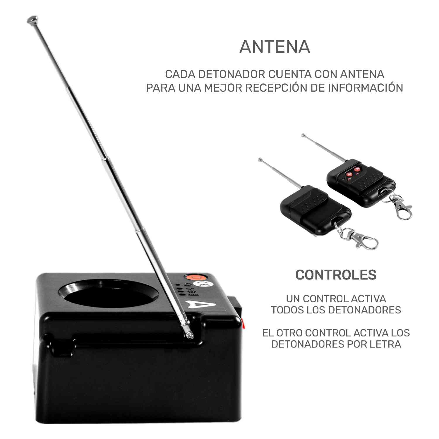 Foto 2 | Detonadores de Pirotecnia Fría Audiotek Chisperos Inalámbricos 4 piezas