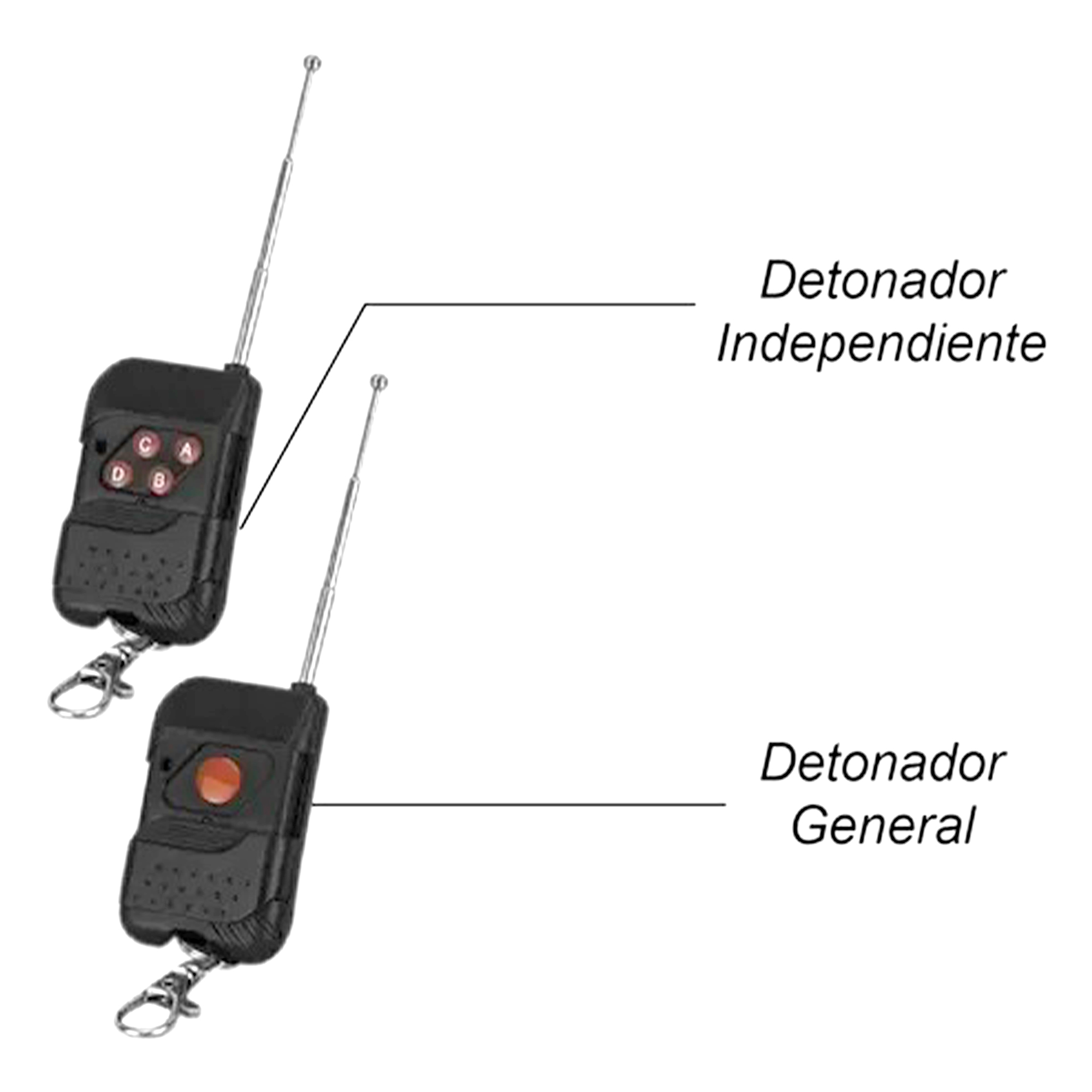 Foto 5 pulgar | Detonadores Pirotecnia Steelpro Fría Chisperos Inalámbrico 4 Piezas