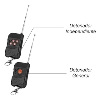 Foto 4 | Detonadores Pirotecnia Steelpro Fría Chisperos Inalámbrico 4 Piezas