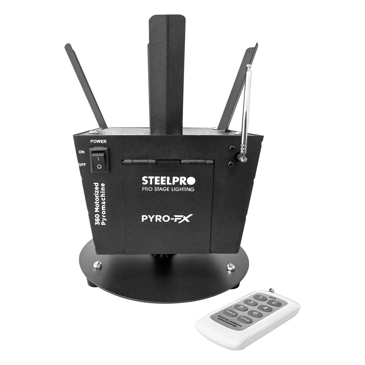 Detonador Pirotecnia Steelpro Giratorio 360 Inalámbrico