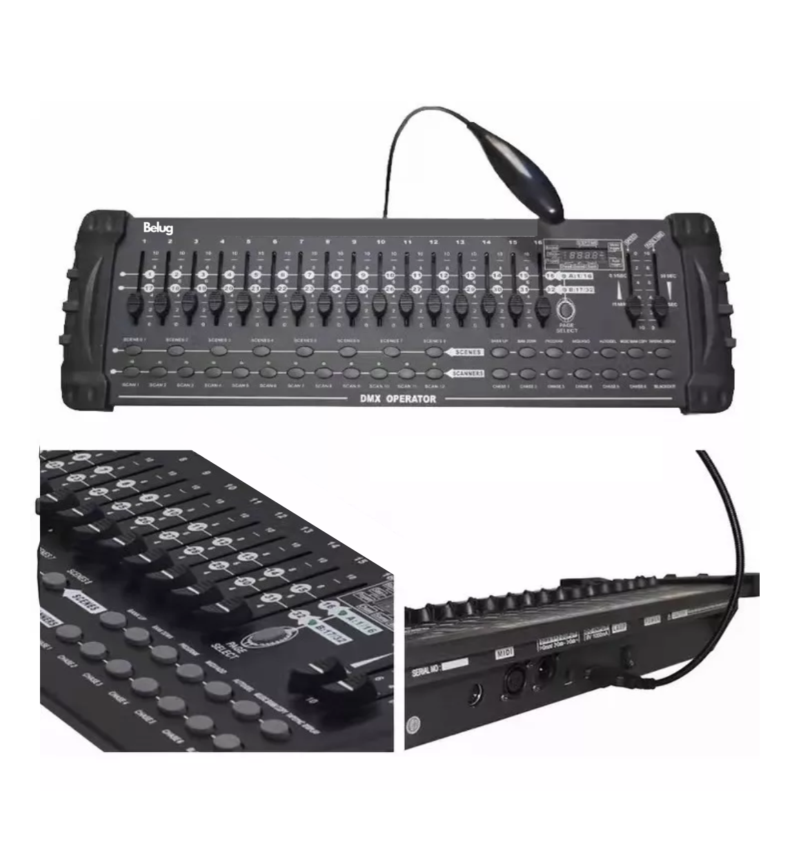 Foto 3 pulgar | Controlador Canales Luces Dj Consola 512 240 Escena Belug Negro