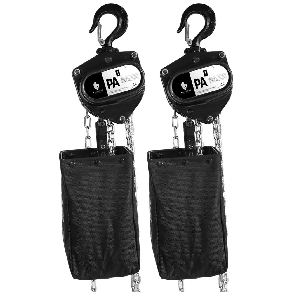 Foto 1 | Set X4 Polipastos Manual Con Cadena Alienpro 10m 1 Tonelada