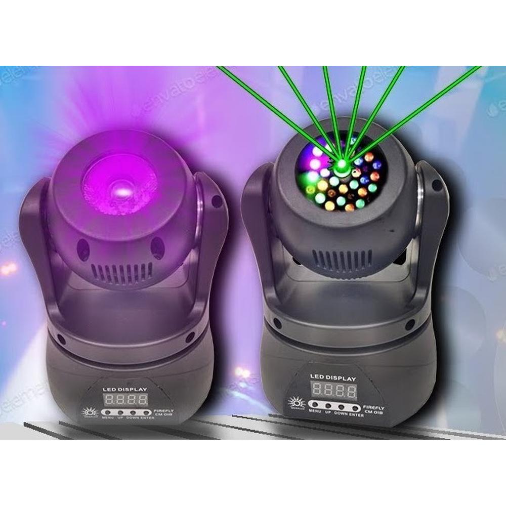 Foto 7 pulgar | Mini Cabeza Robotica Beam Laser Megaluz Firefly