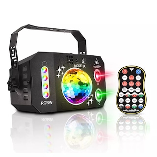 Foto 4 | Proyector Laser Dj Rgbw Estroboscópicas Eo Safe Imports Negro