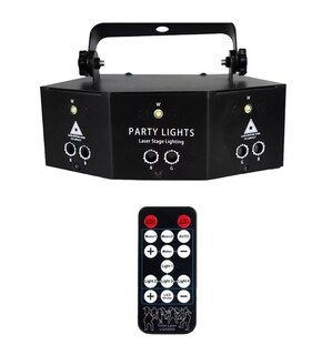 Foto 1 | Proyector Láser Nayumi con Luces RGB Disco Dj Estroboscópico Escenario Negro