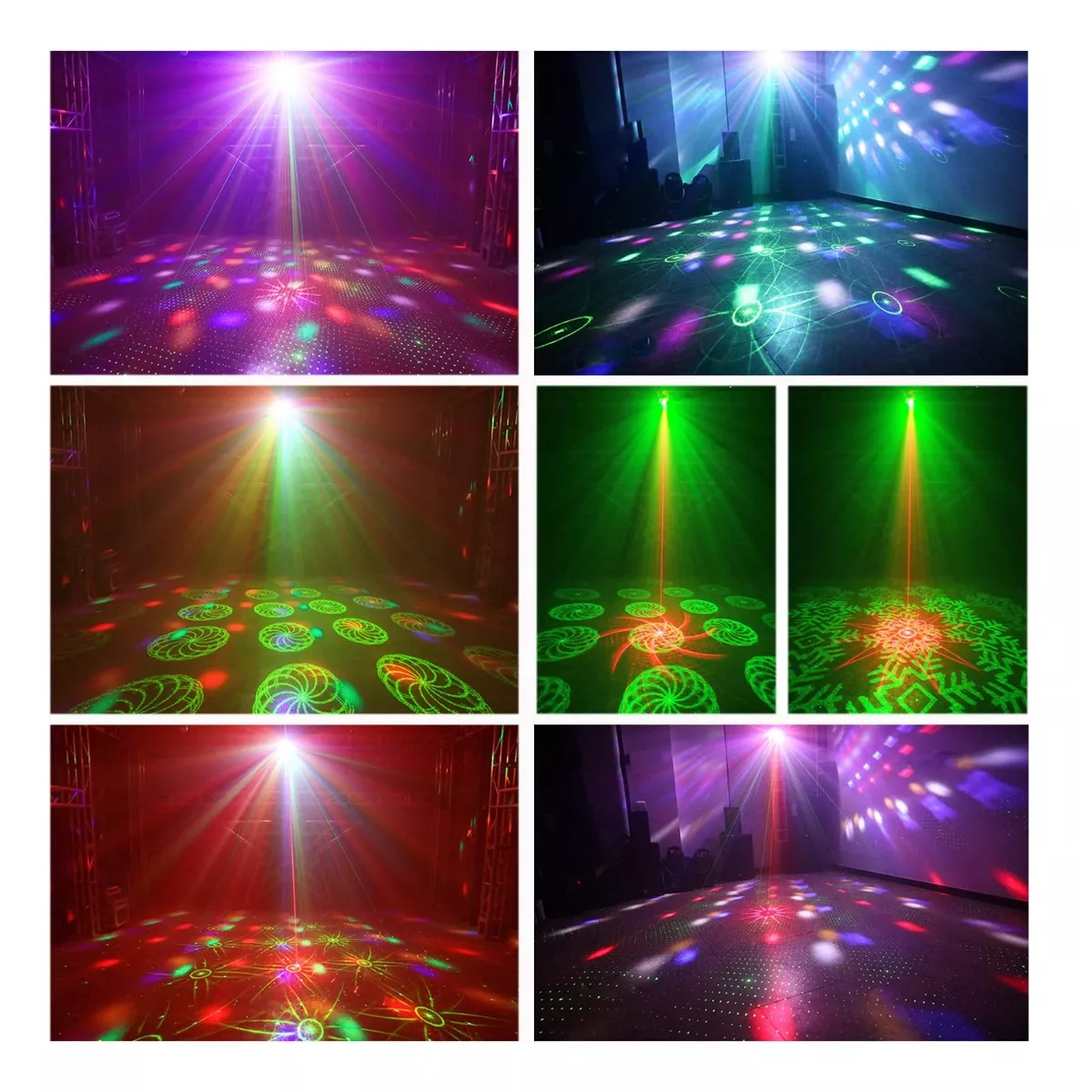 Foto 4 pulgar | Luces de Escenario Controladas por Sonido con Control Remoto Eo Safe Imports Esi-12934 Negro