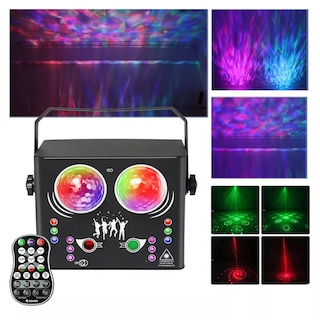 Foto 2 | Language Luz Laser Dj Para Escenario Disco Con Control Remoto Eo Safe Imports Esi-10402-1 Negro