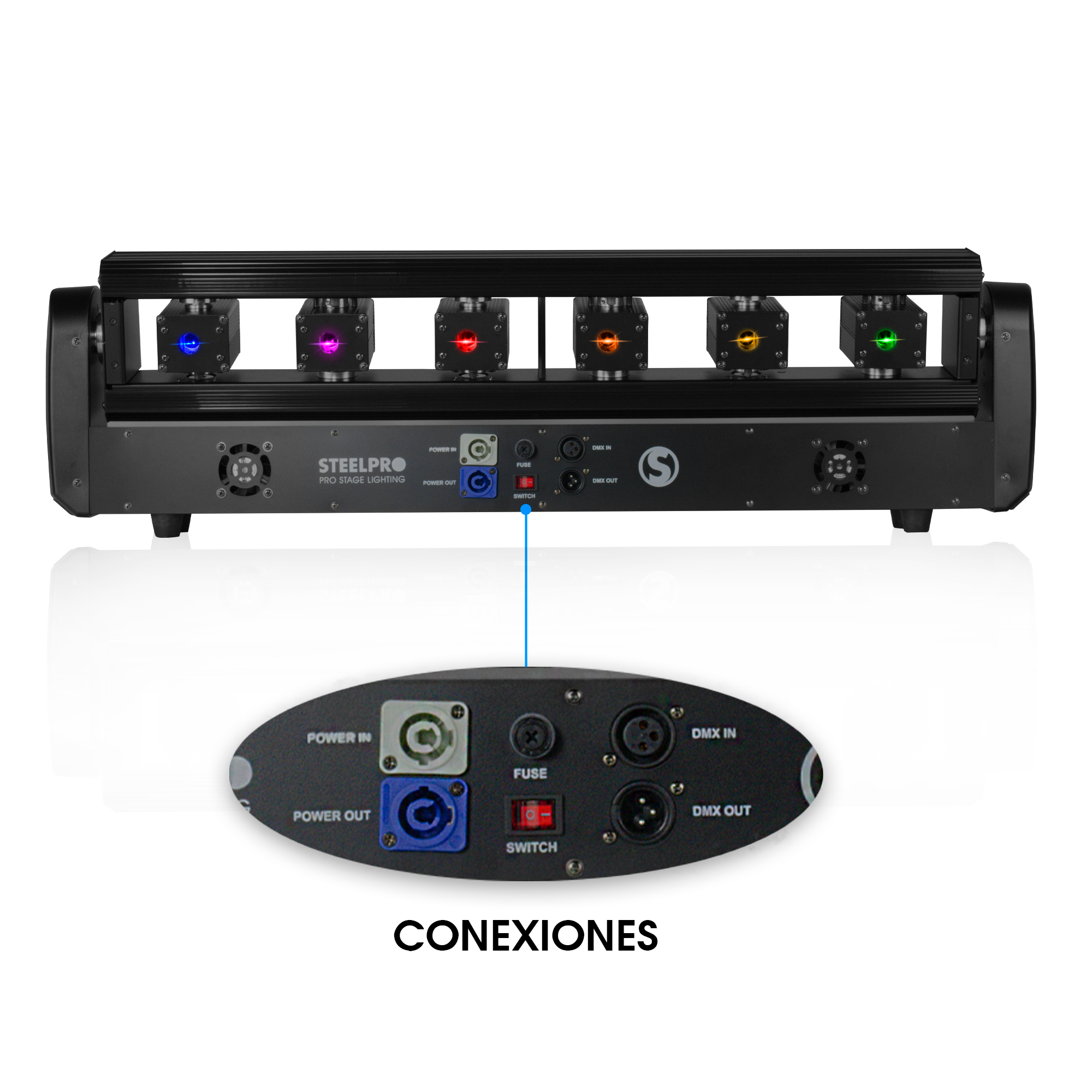 Foto 5 | Barra Laser 3 En 1 Rgb Steelpro Andromeda 110v/220v