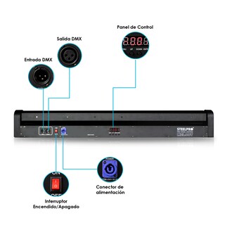 Foto 4 | Barra Laser Azul 8 X 500mw Luces Dj - Melody By Steelpro