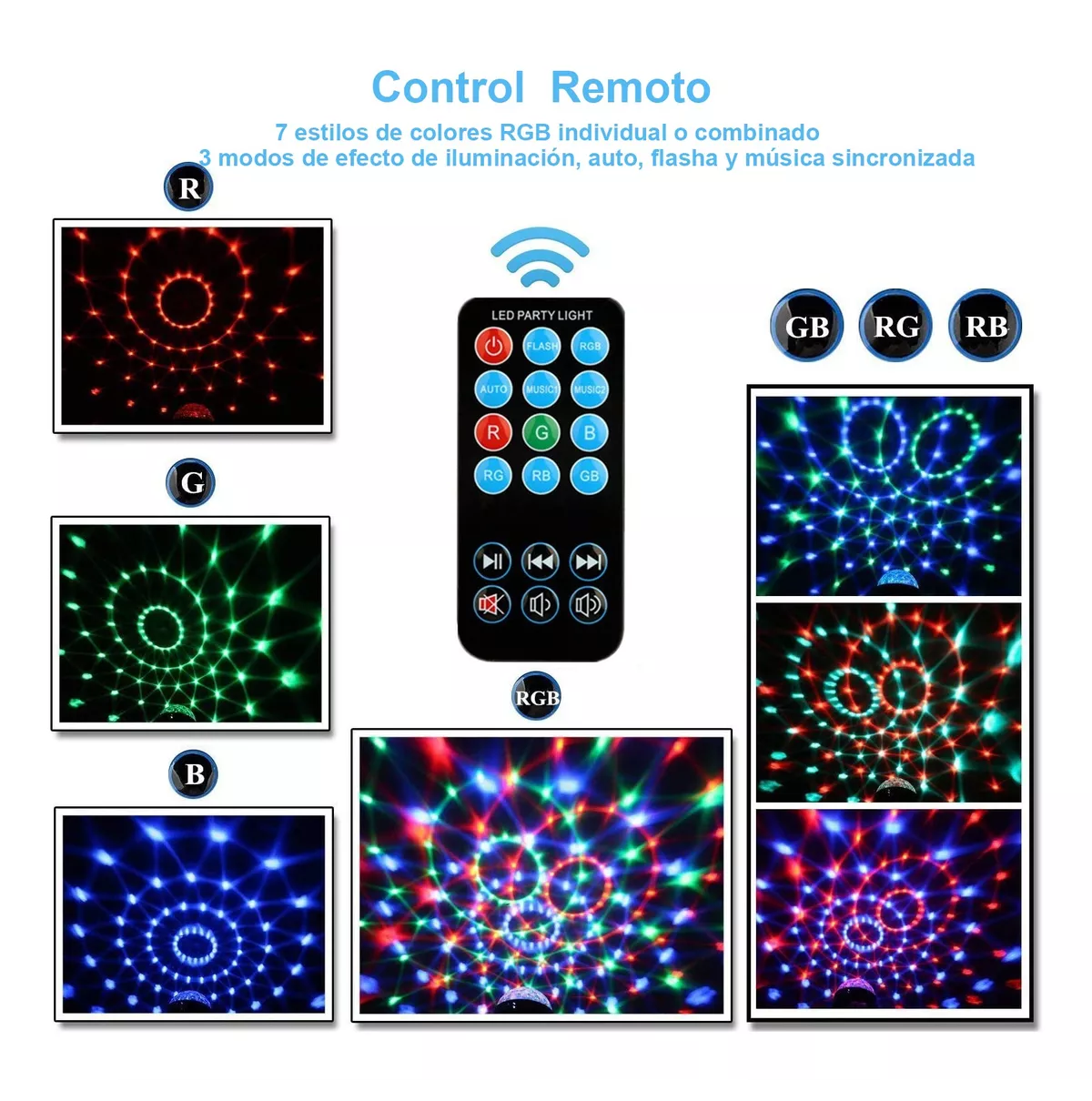 Foto 2 | Proyector Laserbelug  Luces Party Dj Escenario Fiesta Telecontrol