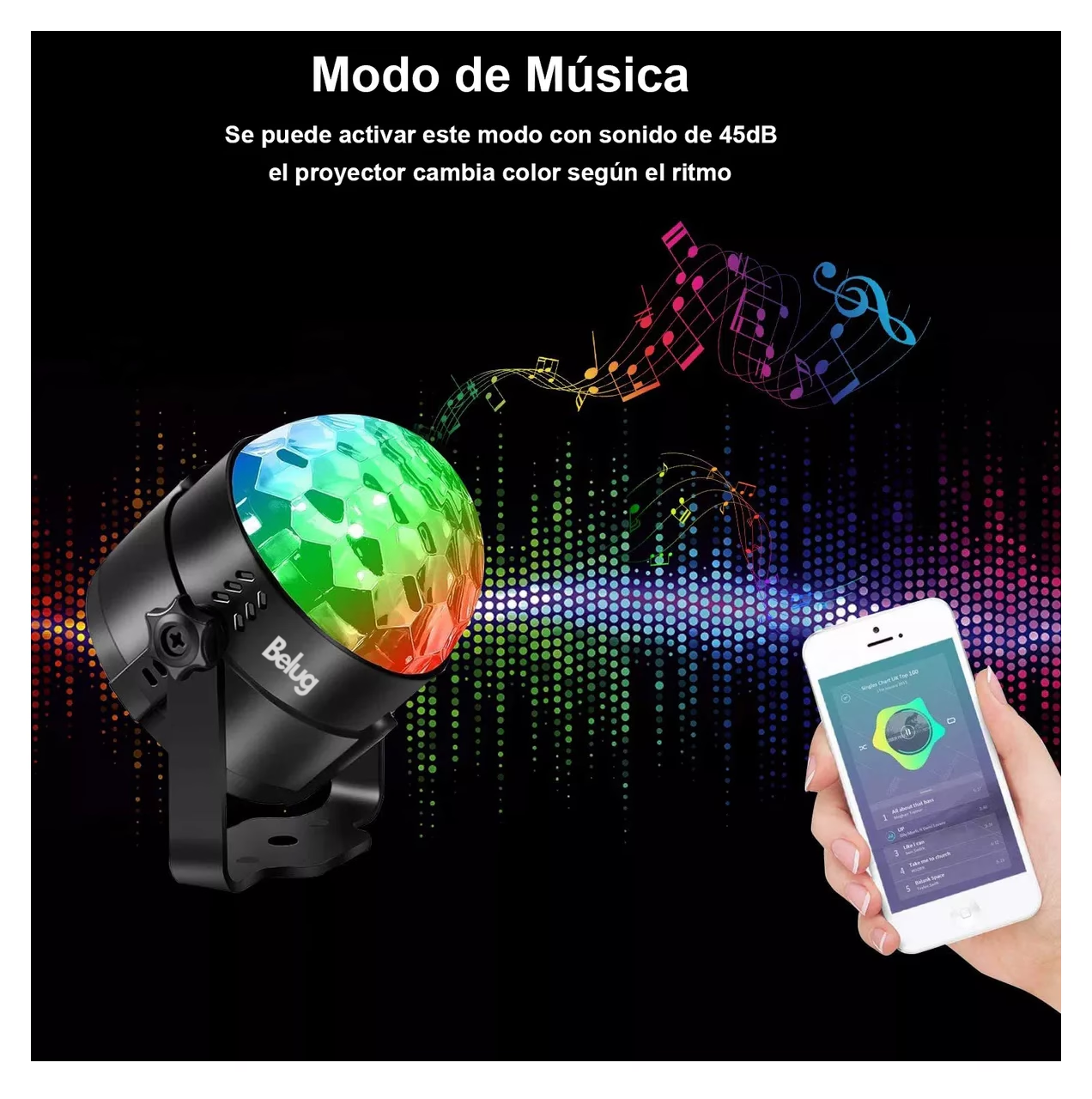Foto 5 pulgar | Proyector Laserbelug  Luces Party Dj Escenario Fiesta Telecontrol
