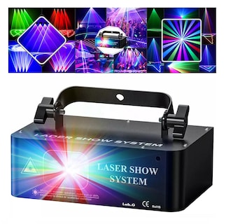 Foto 2 | Proyector Rayo Láser Rgb Dmx Potente 500mw Par Luces Para Dj, Negro