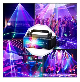 Foto 4 | Proyector Rayo Láser Rgb Dmx Potente 500mw Par Luces Para Dj, Negro