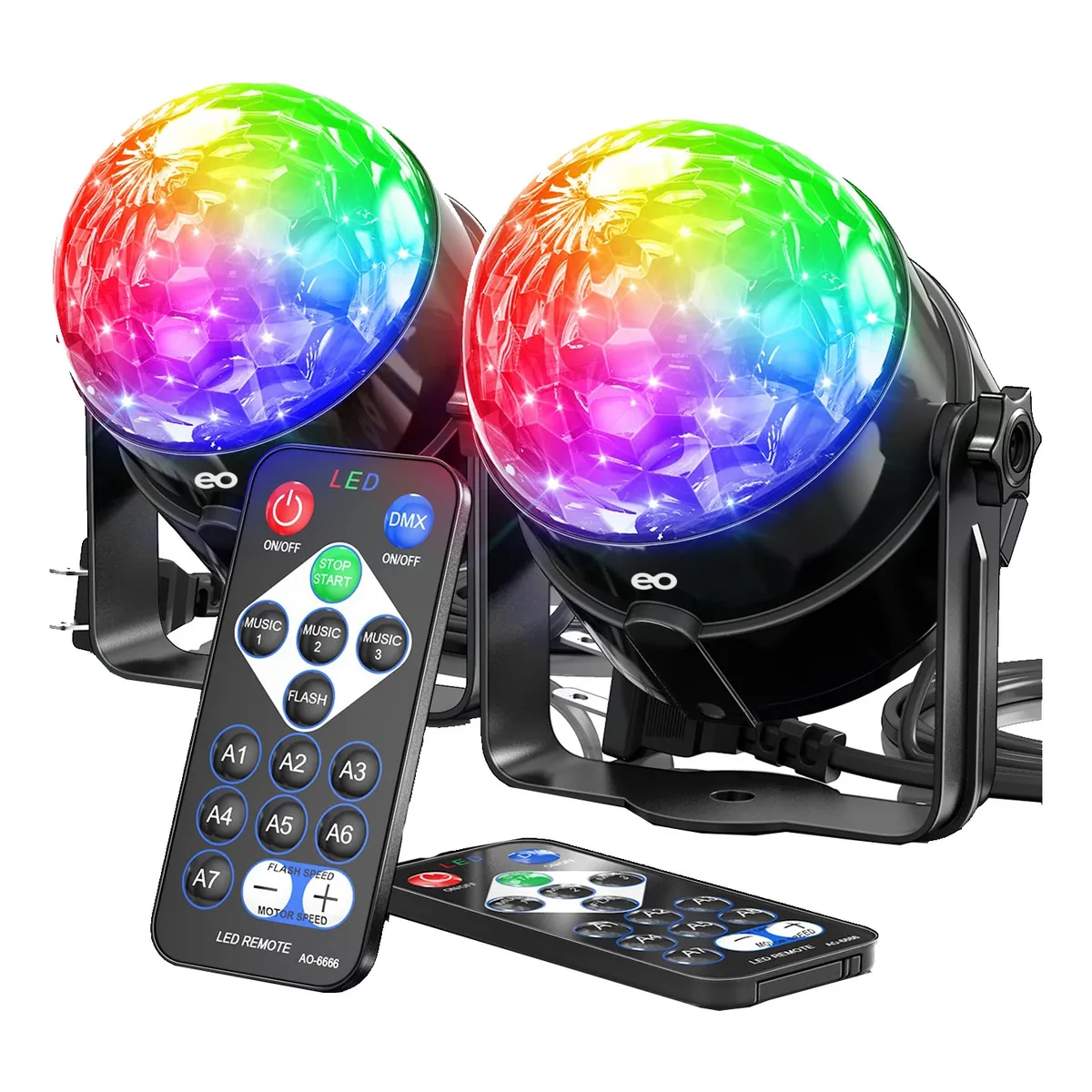 Foto 2 pulgar | Proyector Láser Fiesta Dj Fiesta Escenario Iluminación 2pzs Eo Safe Imports Esi-19314 Negro