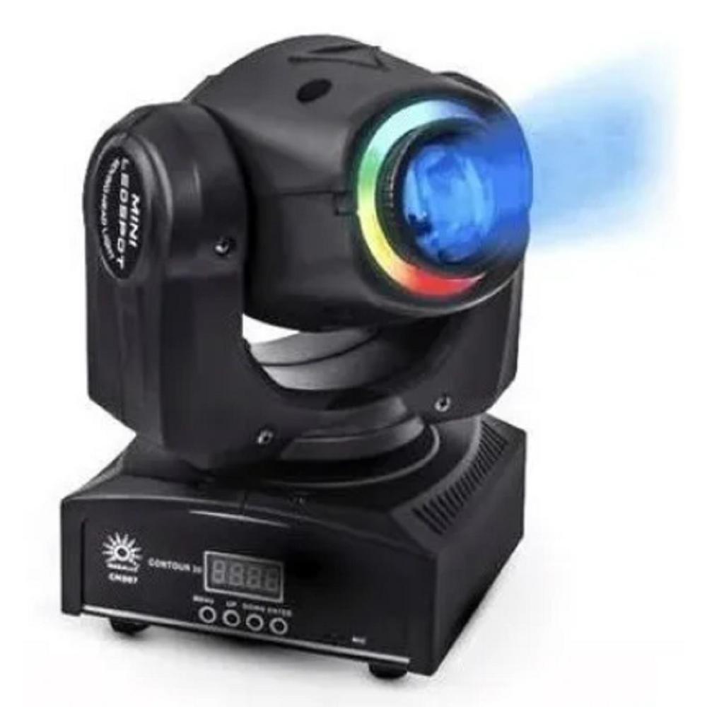 Foto 3 | 4 Cabezas Móviles Minispot Led30w Contour con Case color Negro