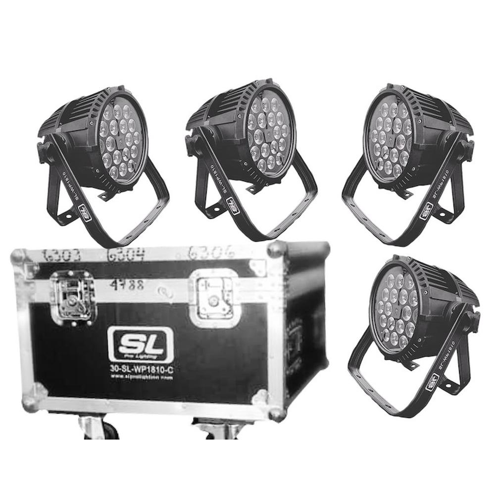 Foto 1 | Case + 4 Cañones Led 18 x 10 color Negro
