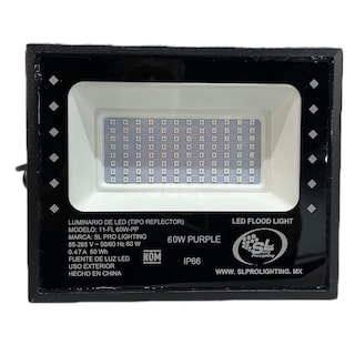 Foto 2 | Reflector Flood Flat Smd 60W UV Luz Negra Ip66 SL PROLIGHT