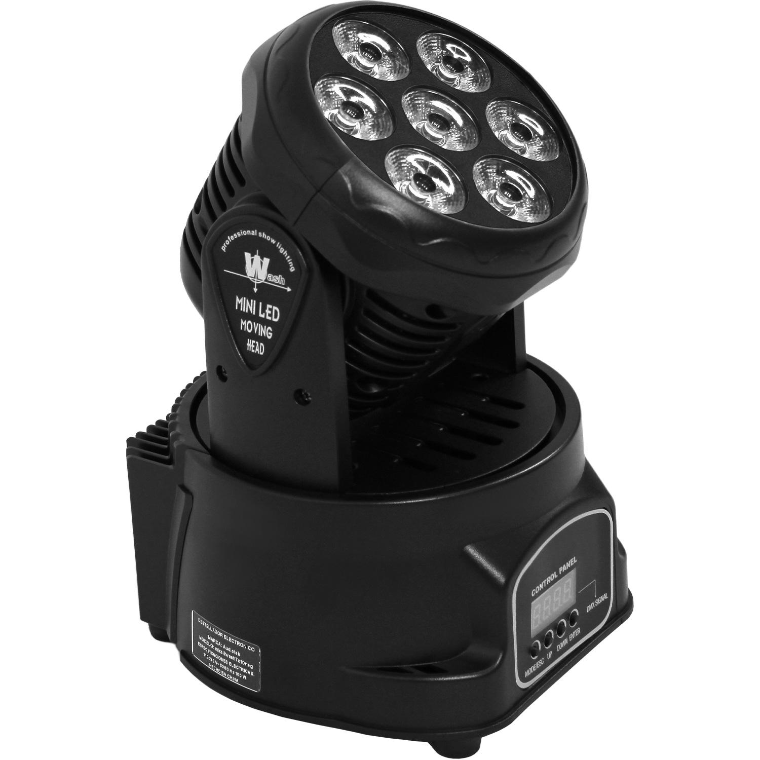 Foto 2 | Cabeza Móvil Robótica 7 Leds Audiotek 2 Piezas