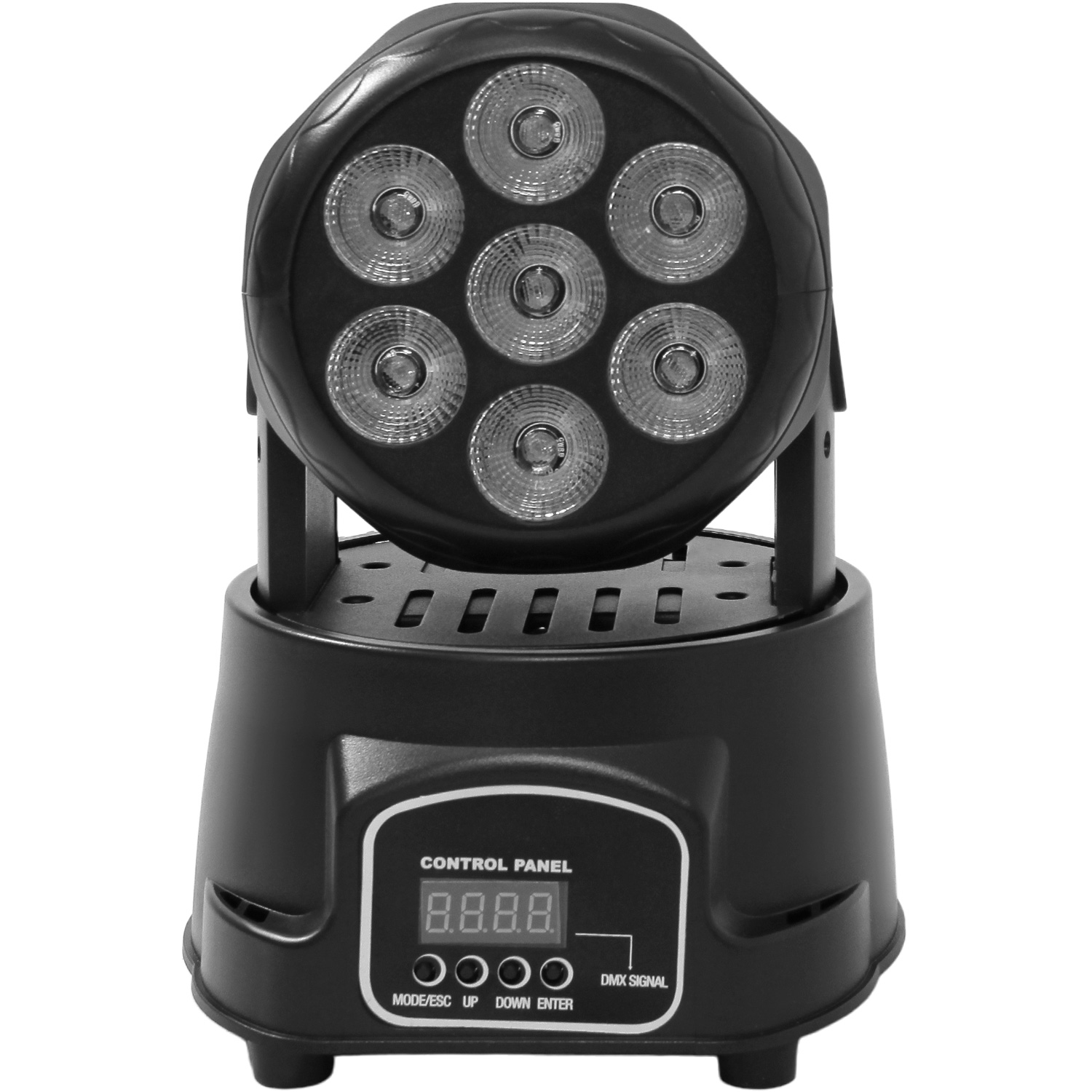 Foto 7 pulgar | Cabeza Móvil Robótica 7 Leds Audiotek 2 Piezas