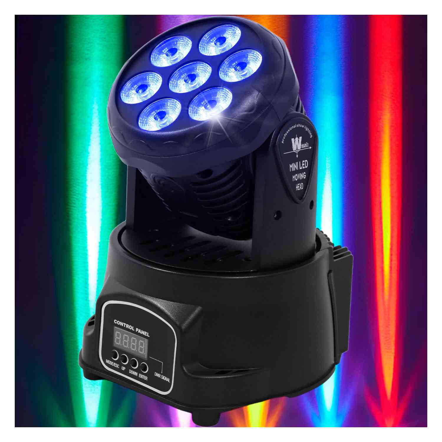 Foto 2 | Luces Cabeza Movil Wash Robotica 7 Luces Led Rgbw Dj Disco