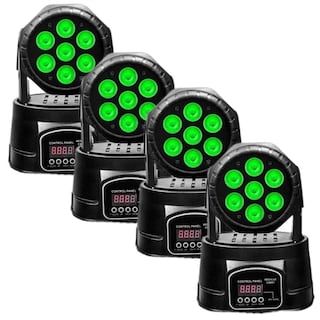 Foto 1 | Combo 4 Cabezas Robóticas Tiny Wash 7x10 RGBW Wash con 7 LEDs de 10W
