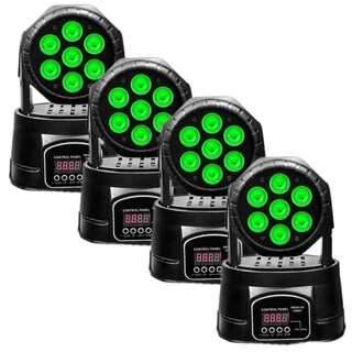 Foto 4 | Combo 4 Cabezas Robóticas Tiny Wash 7x10 RGBW Wash con 7 LEDs de 10W