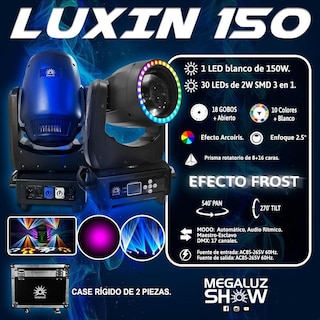 Foto 8 | Case 2 Cabezas Robóticas Beam Led Mega Luz 150 w Luxin 150