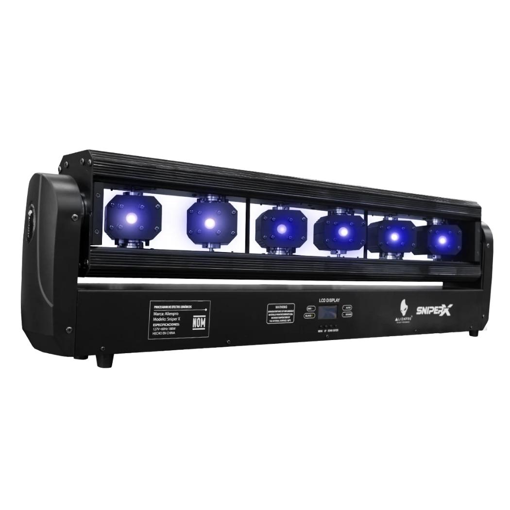 Foto 1 | Barra de Luz Alien Pro Sniper X Red 6 Ojos/100 Mw/RGB