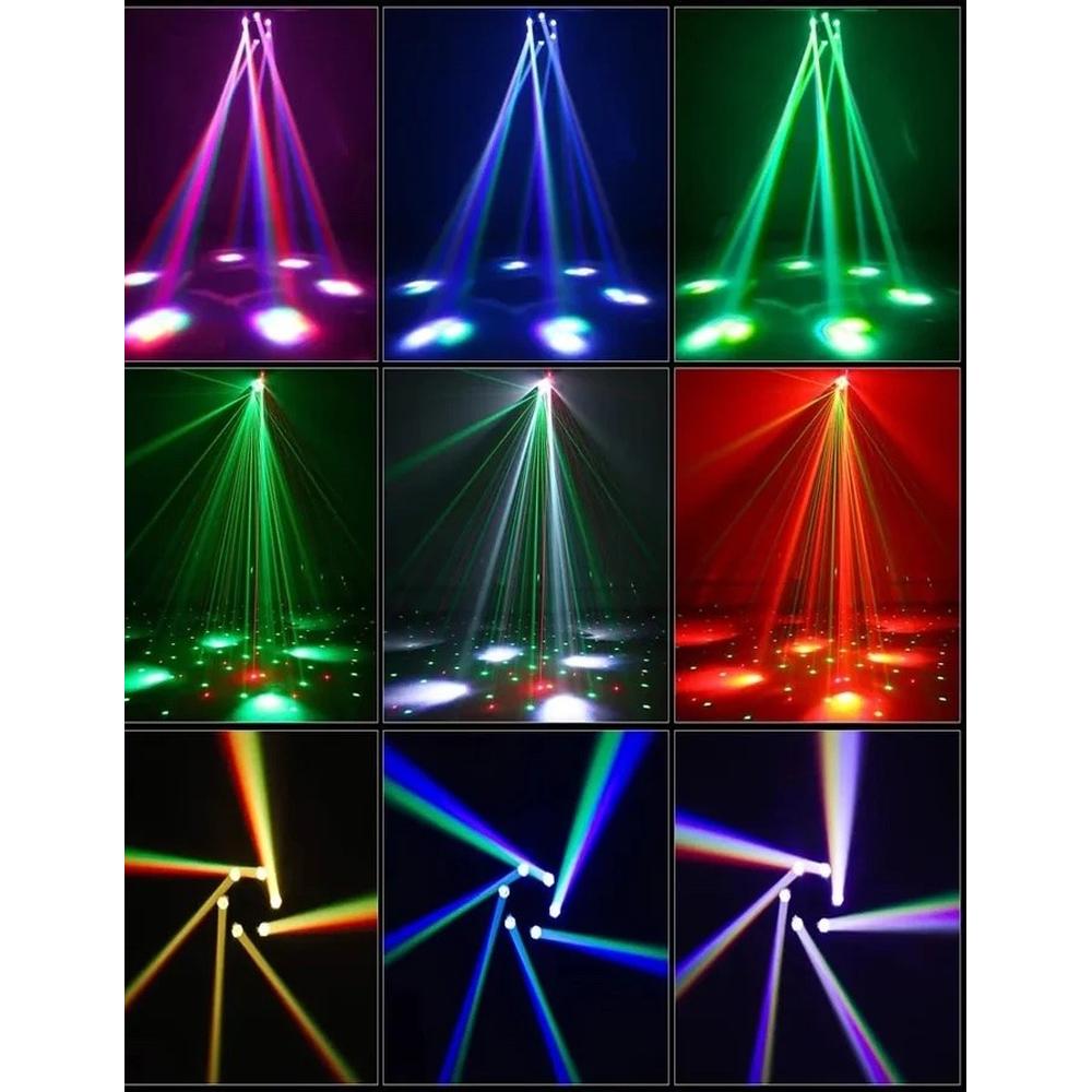 Foto 4 pulgar | Luz Disco Beelaser Six Arms Led