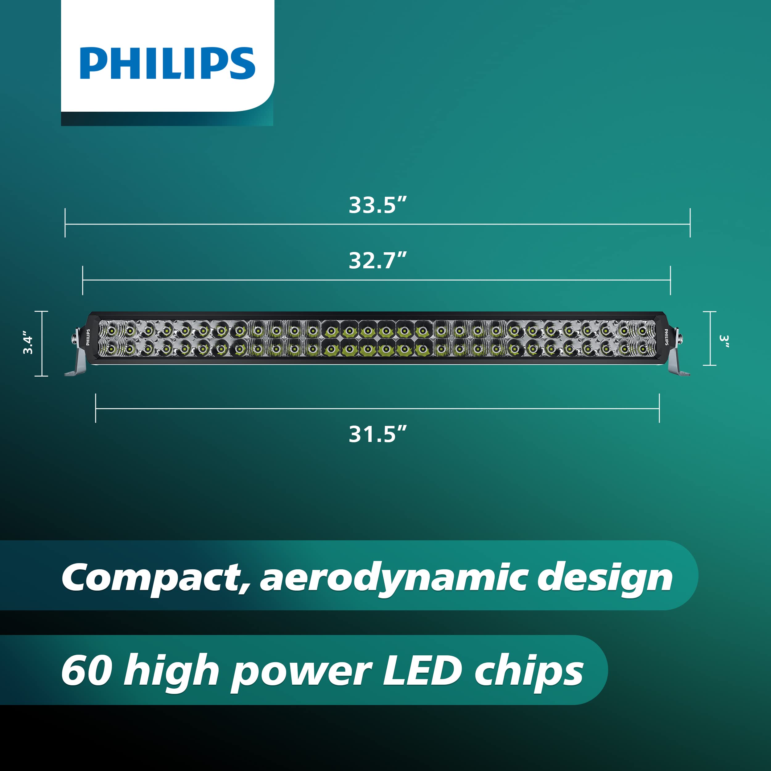 Foto 2 | Barra De Luces Led Philips Ultinon Drive Serie 5000 De 30 Cm Ud5016lx1 - Venta Internacional.