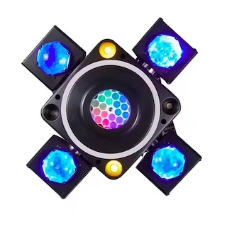 Foto 2 | Luz Disco LED con 4 Brazos y Efecto Diamante en Negro