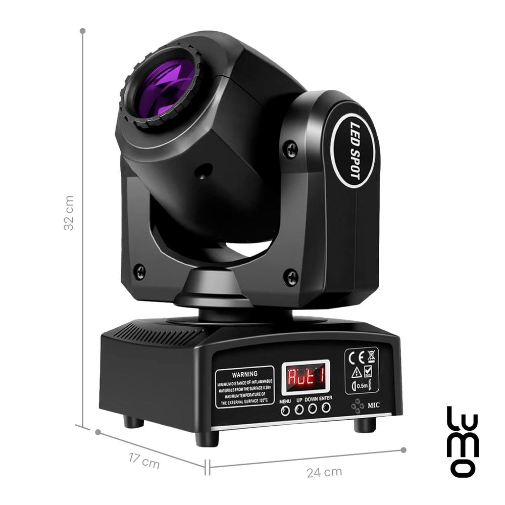Foto 4 pulgar | Set X2 Luces Dj Cabezal Movil 60w Led +mochila Transportadora