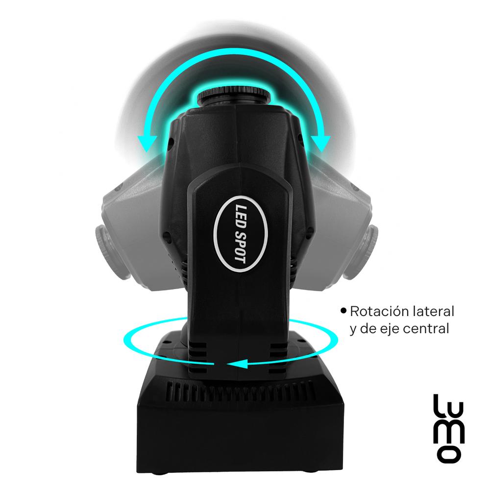 Foto 6 | Set X2 Luces Dj Cabezal Movil 60w Led +mochila Transportadora