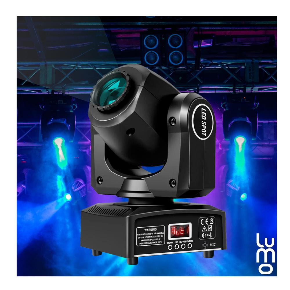 Foto 8 pulgar | Set X2 Luces Dj Cabezal Movil 60w Led +mochila Transportadora