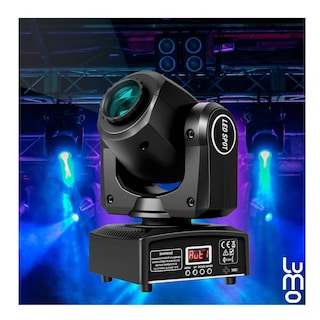 Foto 7 | Set X2 Luces Dj Cabezal Movil 60w Led +mochila Transportadora