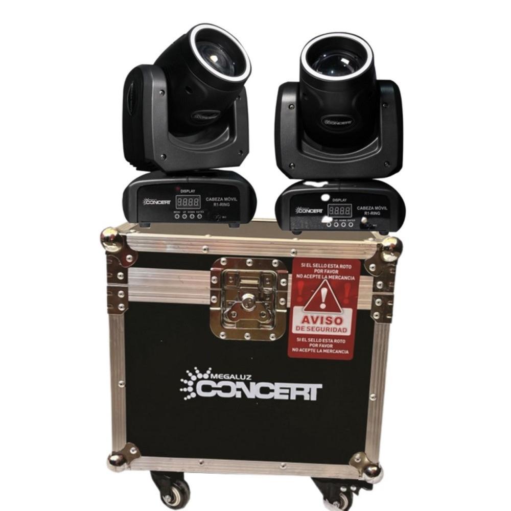 Case 2 Cabezas Roboticas Mini R1 Beam Led 90w Aroled