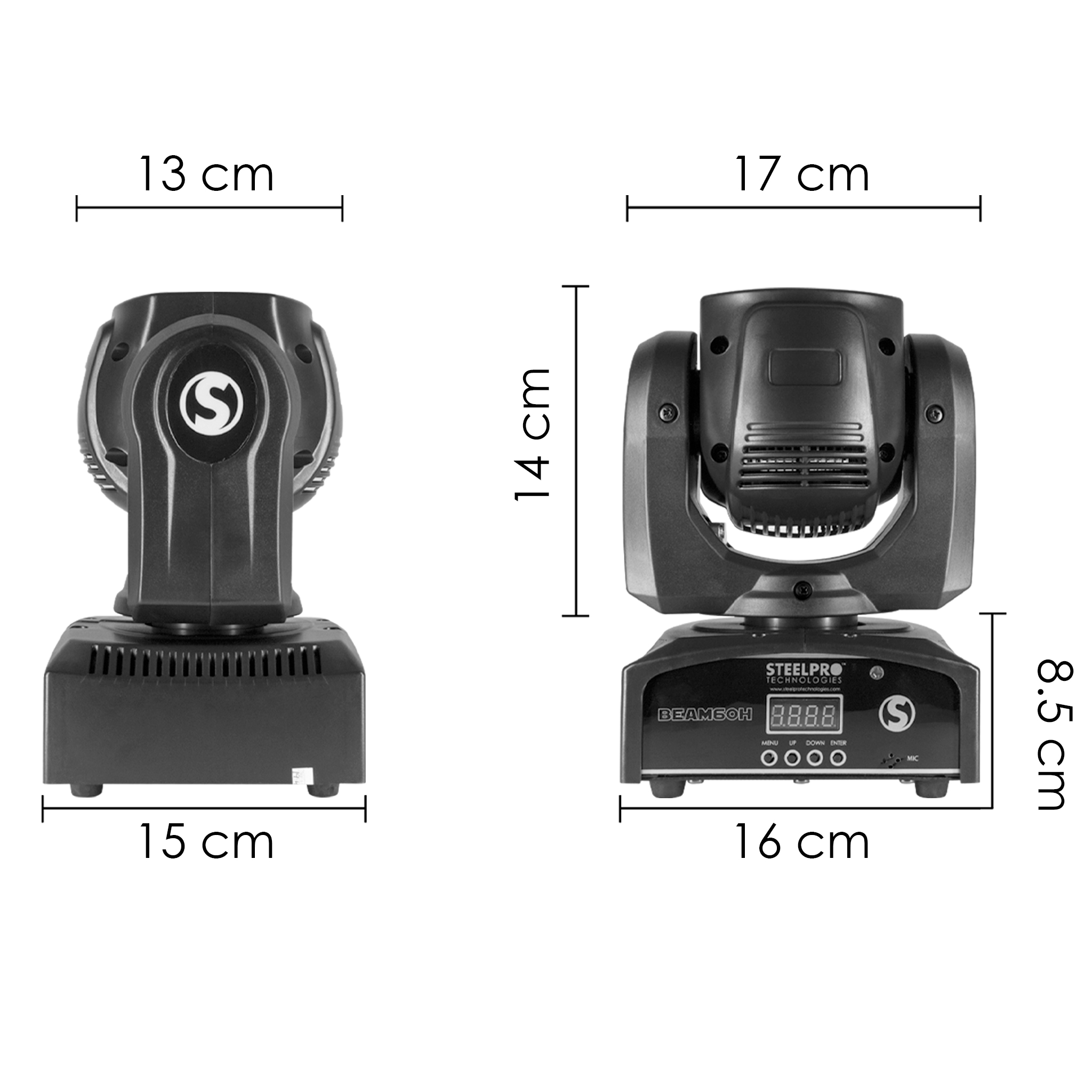 Foto 4 pulgar | Steelpro Beam60h Bag Con 2 Cabezas Móvil Led Beam 1x60watts, Rgbw
