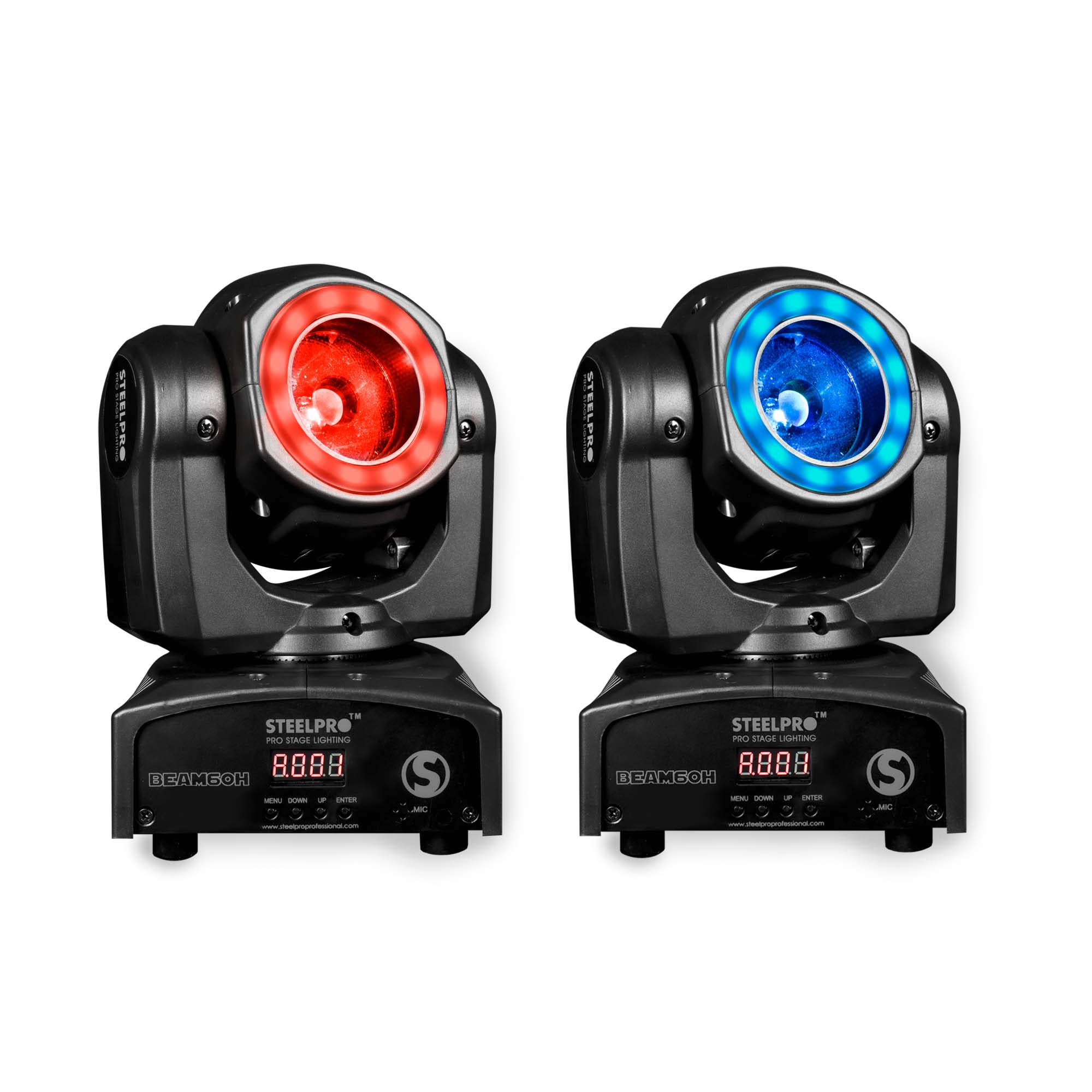 Foto 5 pulgar | Steelpro Beam60h Bag Con 2 Cabezas Móvil Led Beam 1x60watts, Rgbw