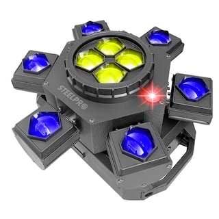 Foto 1 | Cabeza Móvil Beam Giratorio Led Rgbw Con Laser Steelpro Modelo Airtrek 110v