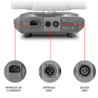 Foto 4 | Cabeza Móvil Beam Giratorio Led Rgbw Con Laser Steelpro Modelo Airtrek 110v