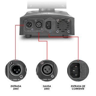 Foto 3 | Beam Móviles Rgbw/ Estrobo+laser Con Maleta Steelpro