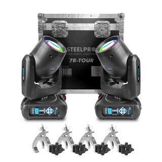 Foto 1 | Case Cabeza Movil Beam 7r Tour Dmx + Arcoiris Luz Escenario Dj Steelpro Gratis 4 Pro Clamps Steelpro