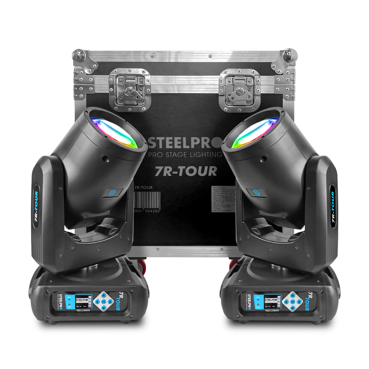 Foto 4 pulgar | Case Cabeza Movil Beam 7r Tour Dmx + Arcoiris Luz Escenario Dj Steelpro Gratis 4 Pro Clamps Steelpro