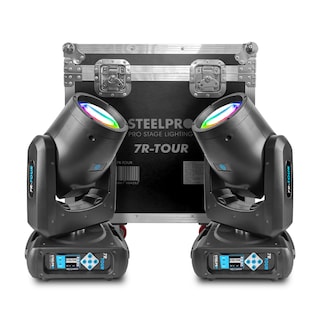 Foto 3 | Case Cabeza Movil Beam 7r Tour Dmx + Arcoiris Luz Escenario Dj Steelpro Gratis 4 Pro Clamps Steelpro