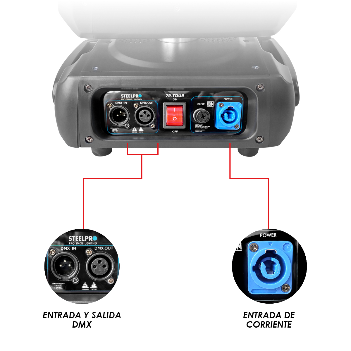 Foto 6 pulgar | Case Cabeza Movil Beam 7r Tour Dmx + Arcoiris Luz Escenario Dj Steelpro Gratis 4 Pro Clamps Steelpro