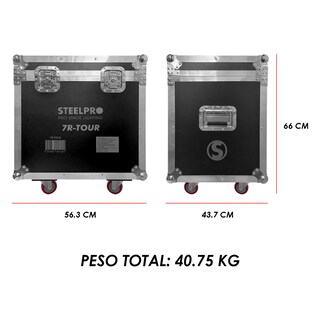 Foto 7 | Case Cabeza Movil Beam 7r Tour Dmx + Arcoiris Luz Escenario Dj Steelpro Gratis 4 Pro Clamps Steelpro