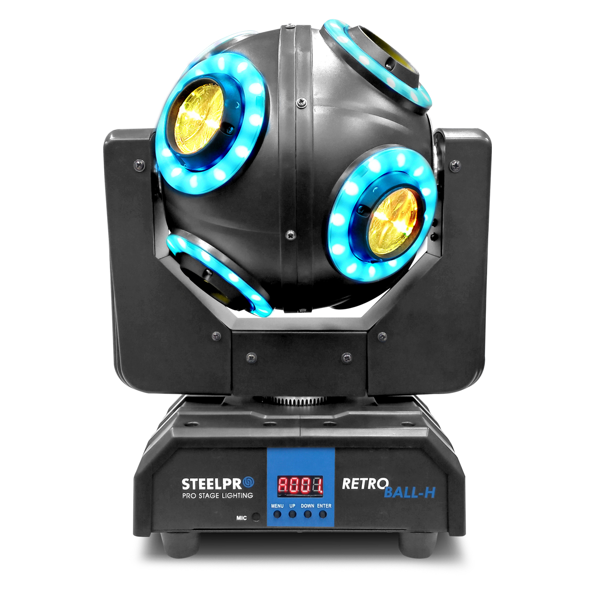 Foto 2 pulgar | Cabeza Móvil Led Beam Aro Smd 8x10 Steelpro Retroball Rgbw