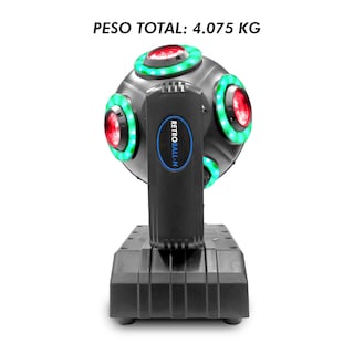 Foto 2 | Cabeza Móvil Led Beam Aro Smd 8x10 Steelpro Retroball Rgbw