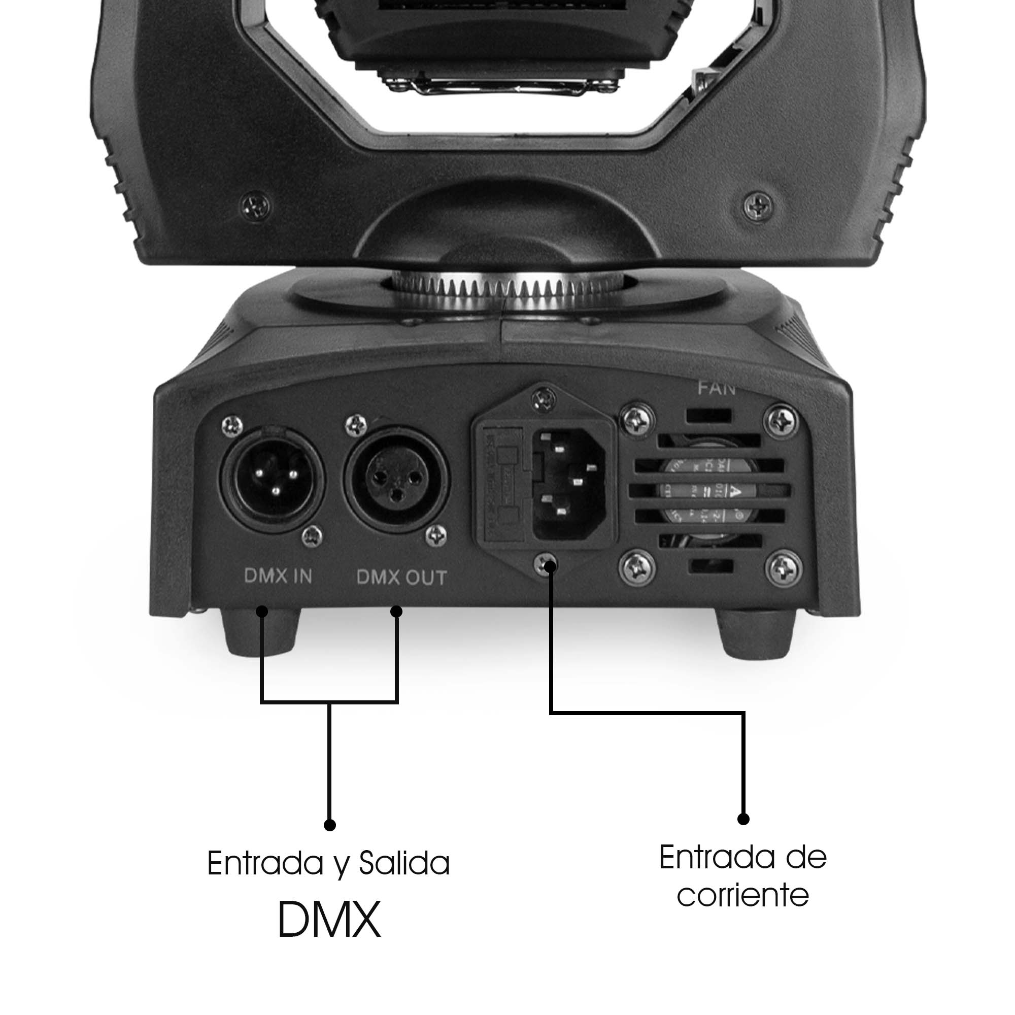 Foto 3 | Steelpro -cabeza Movil 90w Con Aro Rgb 3, 8 Gobos