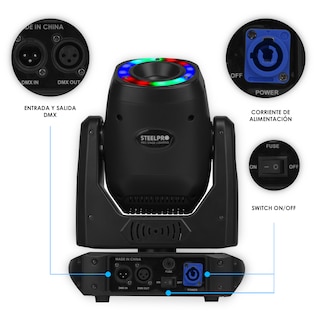 Foto 4 | Cabeza Móvil Spot 120w Prisma 5 Caras Aro Smd Case Steelpro